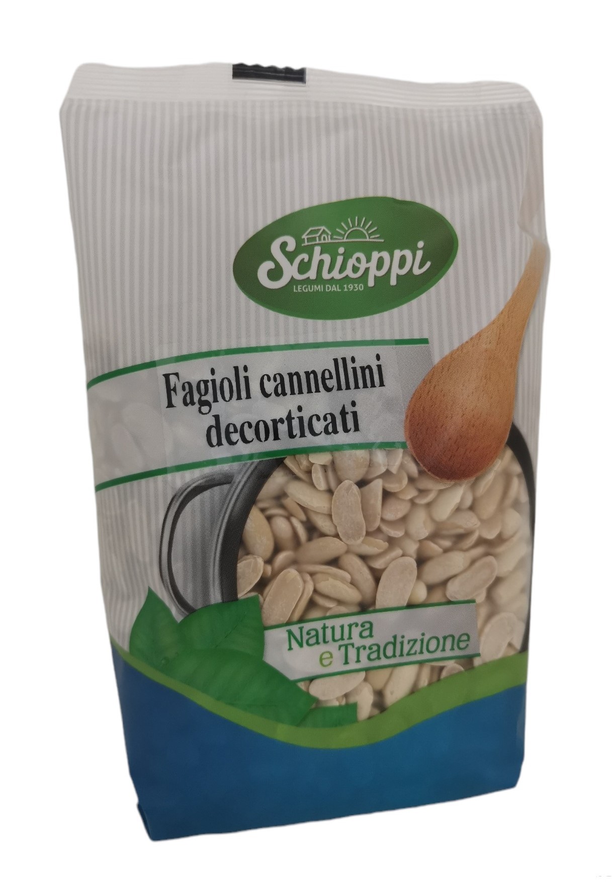 Fagioli Cannellini Decorticati in busta - 400 g - Legumi Schioppi in busta